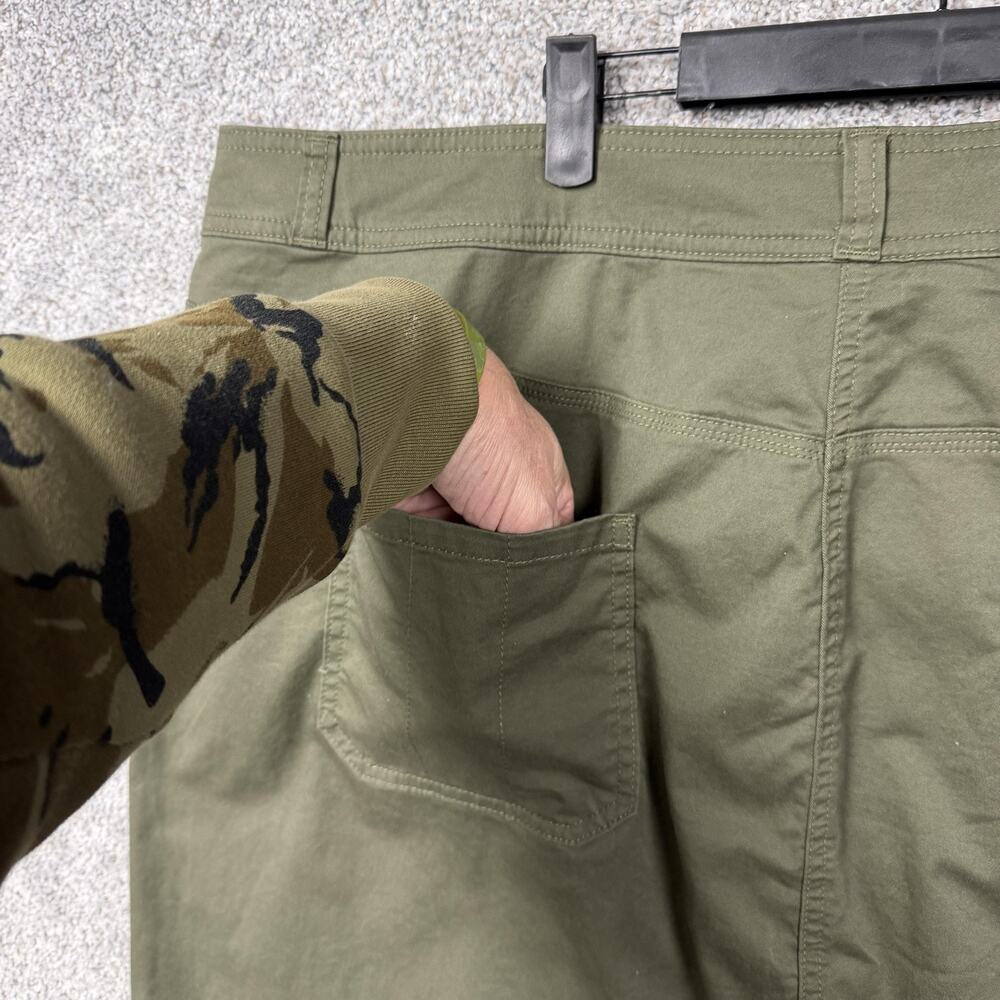 CJ Banks Skirt Women 24W Plus Green Lagenlook Gorpcore Y2K Utility Safari Twill - Picture 15 of 16